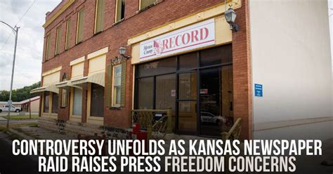 Law-enforcement raid of small Kansas newspaper raises free press concerns